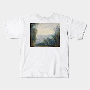 The Auvers Valley on the Oise River by Auguste Renoir Kids T-Shirt